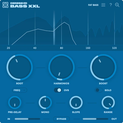Denise Audio - Bass XXL, plugin generador de armónicos para graves