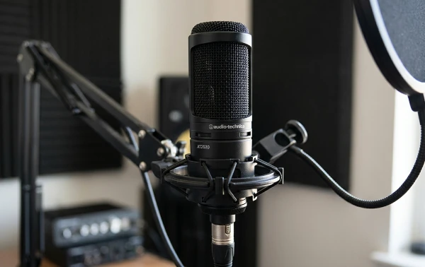 Audio-Technica AT2020, micrófono de condensador para estudio casero