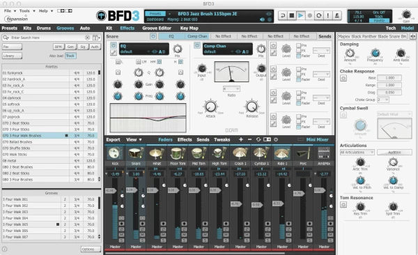 BFD 3.5 de InMusic, plugin de batería
