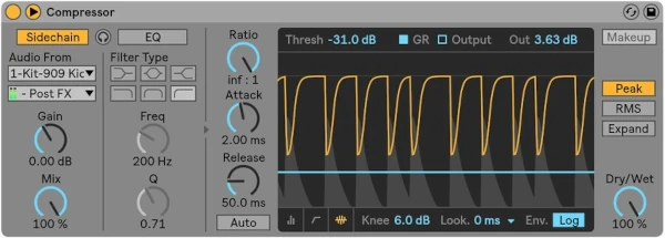 compresor sidechain ableton