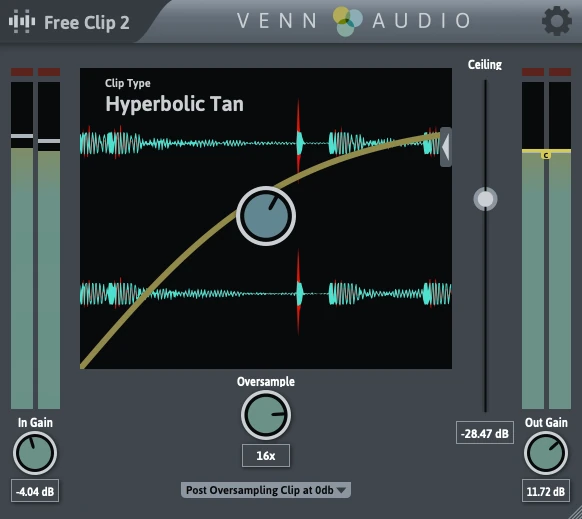 Venn Audio FreeClip, plugin de clipping gratuito