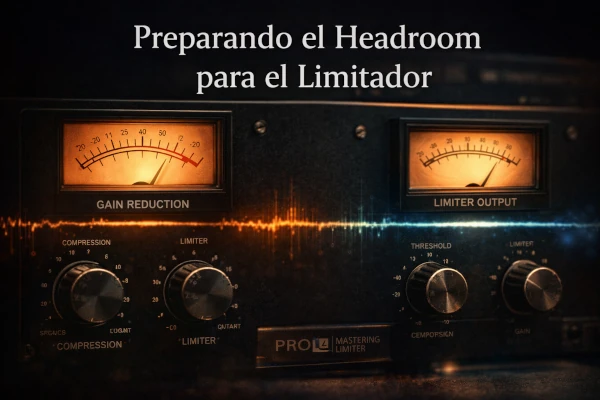 Preparar el headroom para el limitador