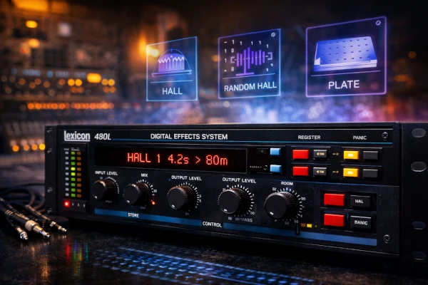 Reverb Lexicon 480L en estudio profesional