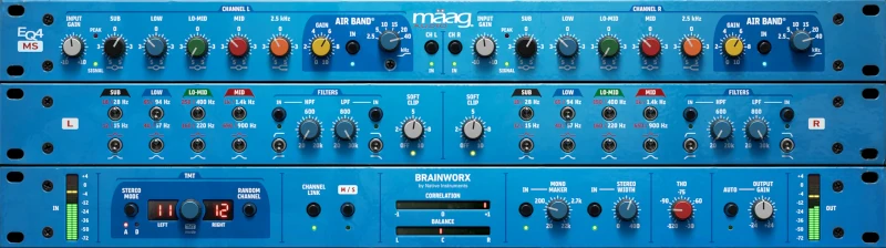 Mäag Audio EQ4 MS. plugin de ecualización con Air Band