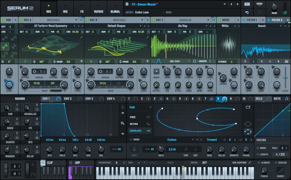Xfer Serum 2, sintizador VST con bajo para música electrónica