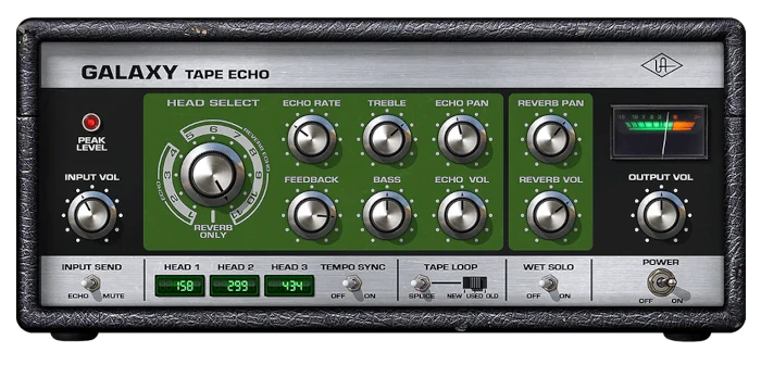 Universal Audio Galaxy Tape Echo plugin de emulación de lay de cinta