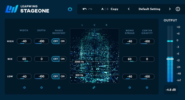 Leapwing Audio StageOne 2, plugin de stereo width