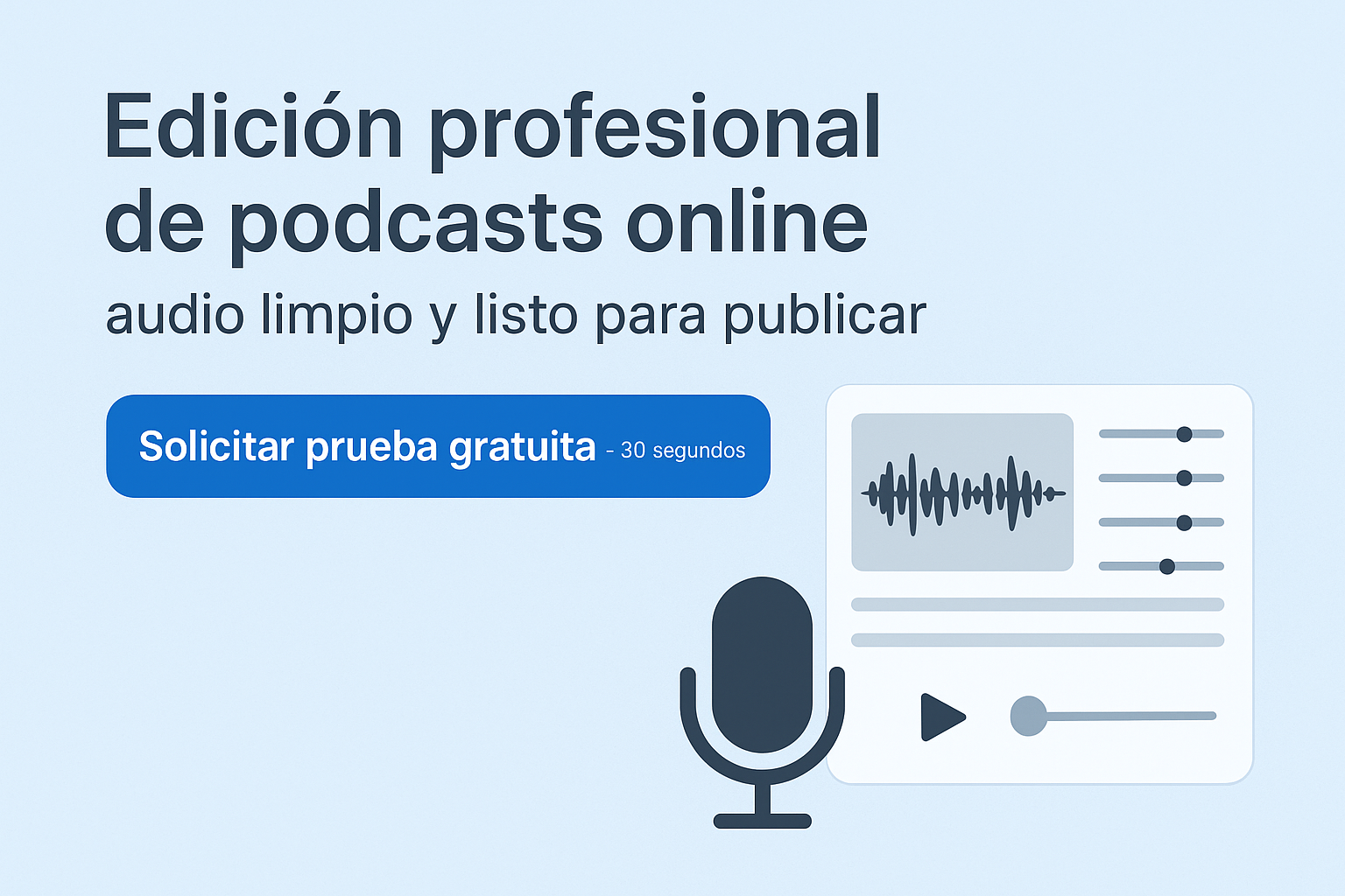 Edición de audio para podcast online